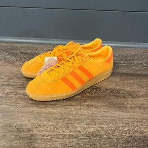 Adidas Bright Orange Suede Trainers